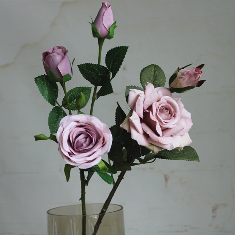 Mooie rozen tak fleur zijde kunstbloemen Bruiloft Decoratie rose flores artificiales nep bloemen