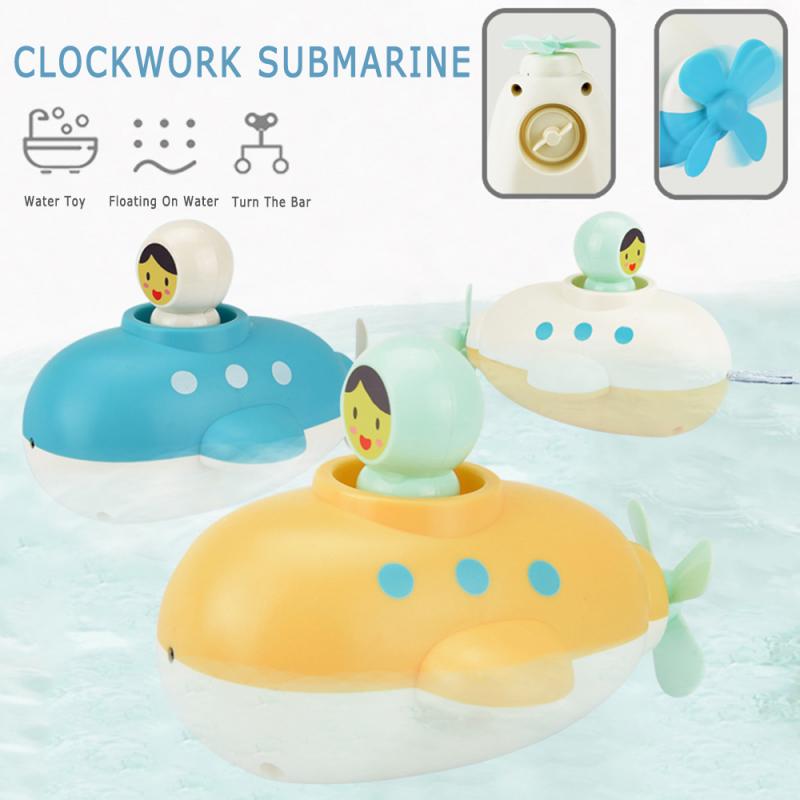 1 pc baby bath toy swimming submarine safety cute portable bathtub children's early learning supplies for children baby bath toy