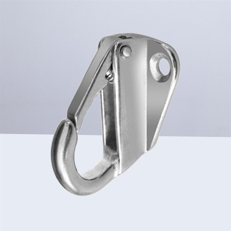 Marine Grade Roestvrij Staal Lente Spatbord Haak Snap Hechten Touw Boot Zeil Sleepboot Marine Hardware (Zilver)