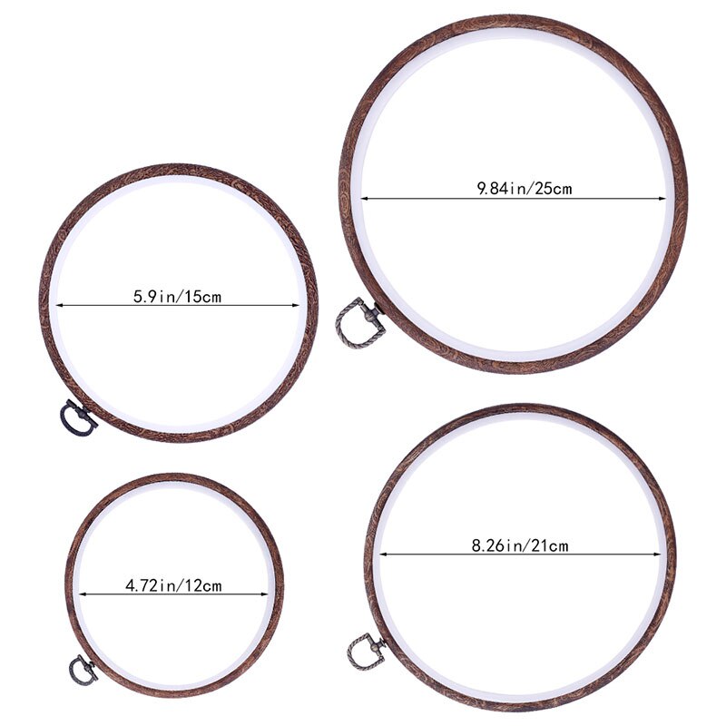 LMDZ 1Stck Praktische Stickerei Reifen Rahmen Foto Rahmen Kreuz Stich Band Ring Stickerei Kreis NäHenne Bausatz Rahmen Stickerei Band