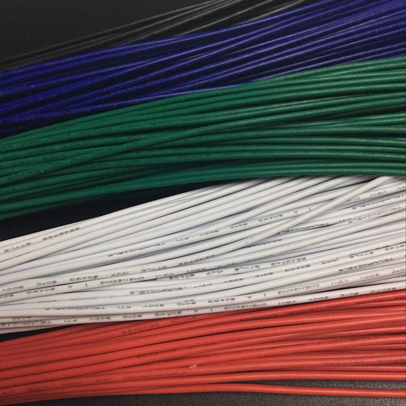 100pcs Micro-Fit MX3.0mm Connector 5557/5559 male Pin Crimp with Cables for Female Housing Multicolor 1007 20AWG 20CM Single End