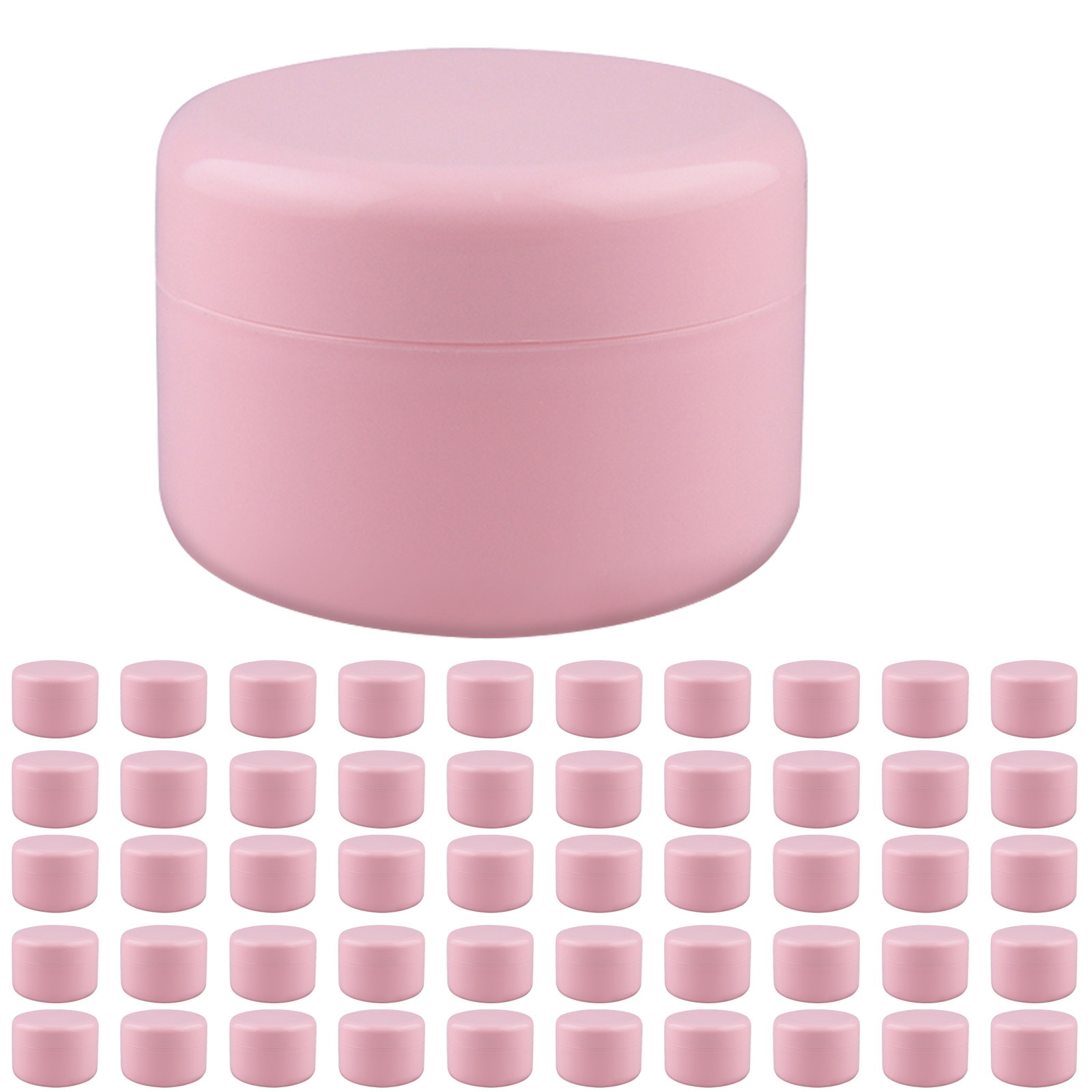 50 szt. Pojemniki na kosmetyki 30g mały pusty plastikowy pojemnik krem do twarzy balsamy tonery pudełka do przechowywania podróży służbowych w domu: 30g / Pink / 50pcs