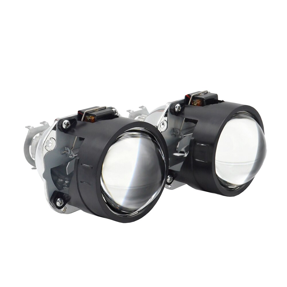 2.5 inch mini Bi xenon hid Projector lens for led day running angel eyes mask H1 H4 H7 retrofit motorcycle car assembly kit