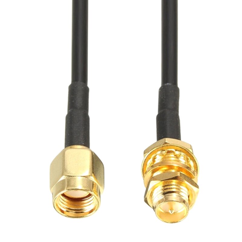 20m Pure Copper Gold Plated Cables Male to Female Antenna RG174 RP-SMA Extension Cable Wire WiFi Wi-Fi For Router Wlan