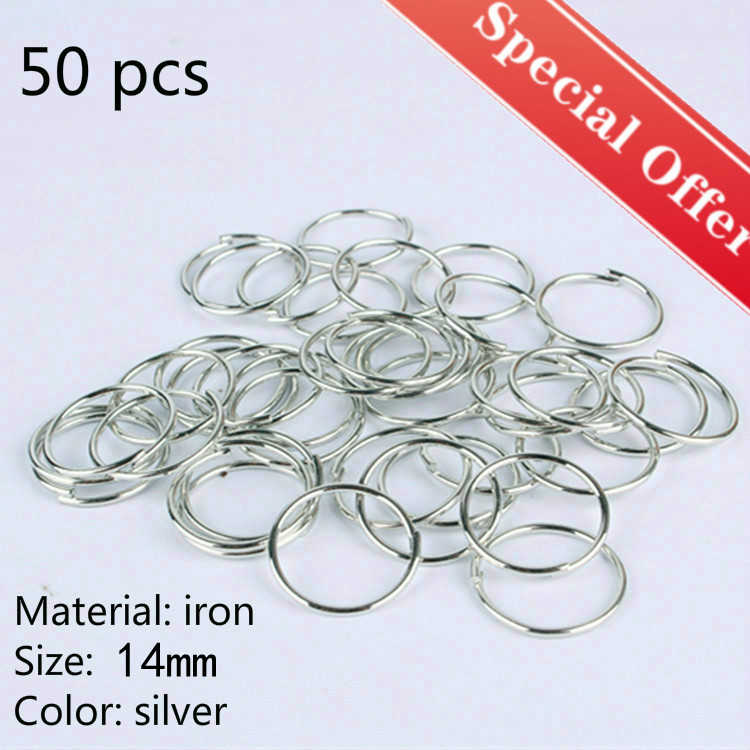 50-100 unids/bolsa, anillos ajustables para trenzas de pelo de colores mezclados, tubos de cuentas para rastas, anillos para el cabello, Clips para puños, horquilla, decoraciones, joyería: Transparente