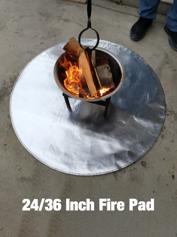 24/36 Inch Fire Pad Deck Protector Fire Pit High Temp Mat