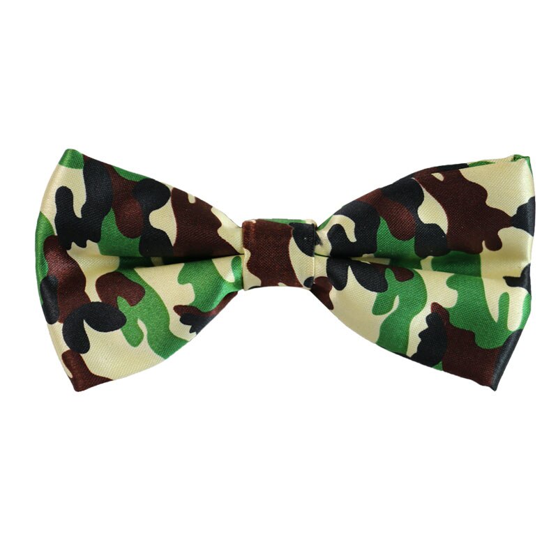 Ejército verde color de camuflaje imprimir tirantes corbata Y pajarita Set Clip-En elástica Y forma de tirantes para espalda tirantes para hombres Y mujeres