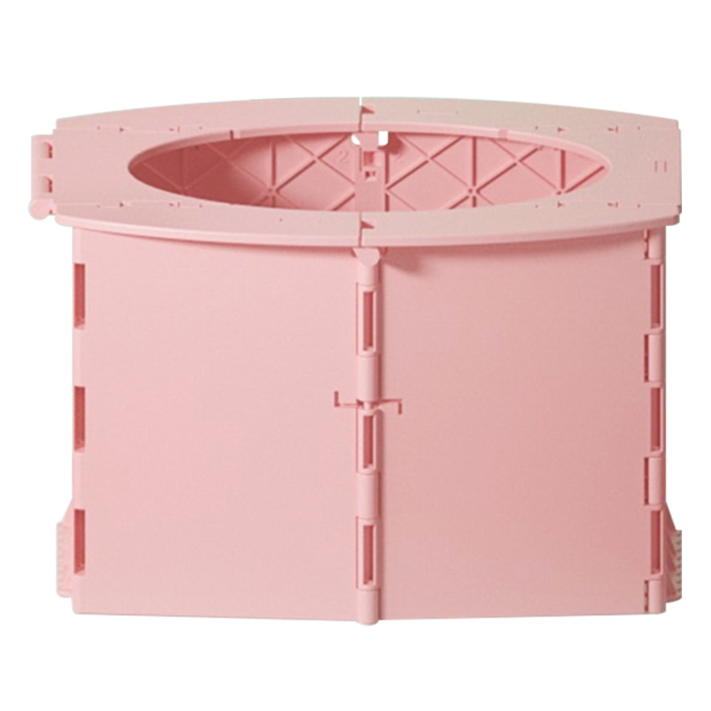 Lange køreture let ren bil babykommode hjemme legeplads for børn porta potte strand camping bærbart sammenklappeligt toilet nødsituation: Lyserød