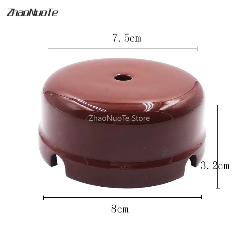 European Retro Ceramic Wire Junction Box Wall Mounting Box for Electrical Switch Socket Wiring