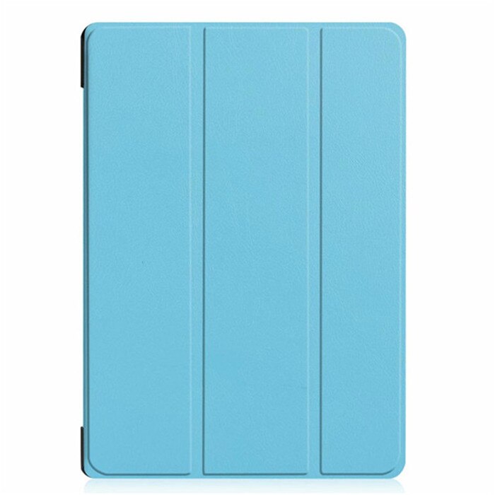 Painted leather 3 fold Magnetic cover case For Lenovo Tab E10 X104 Tablet released) for Lenovo Tab E 10 X104 tablet cover: ka si te-sky blue