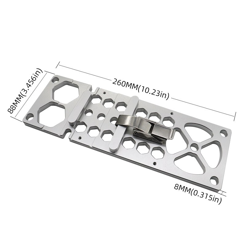 Houtbewerking Hoek Stop Universele 90 Graden Haakse Geleiderail Klem Voor Elektrische Circulaire Extra Snijden Positionering: Type B 260MM
