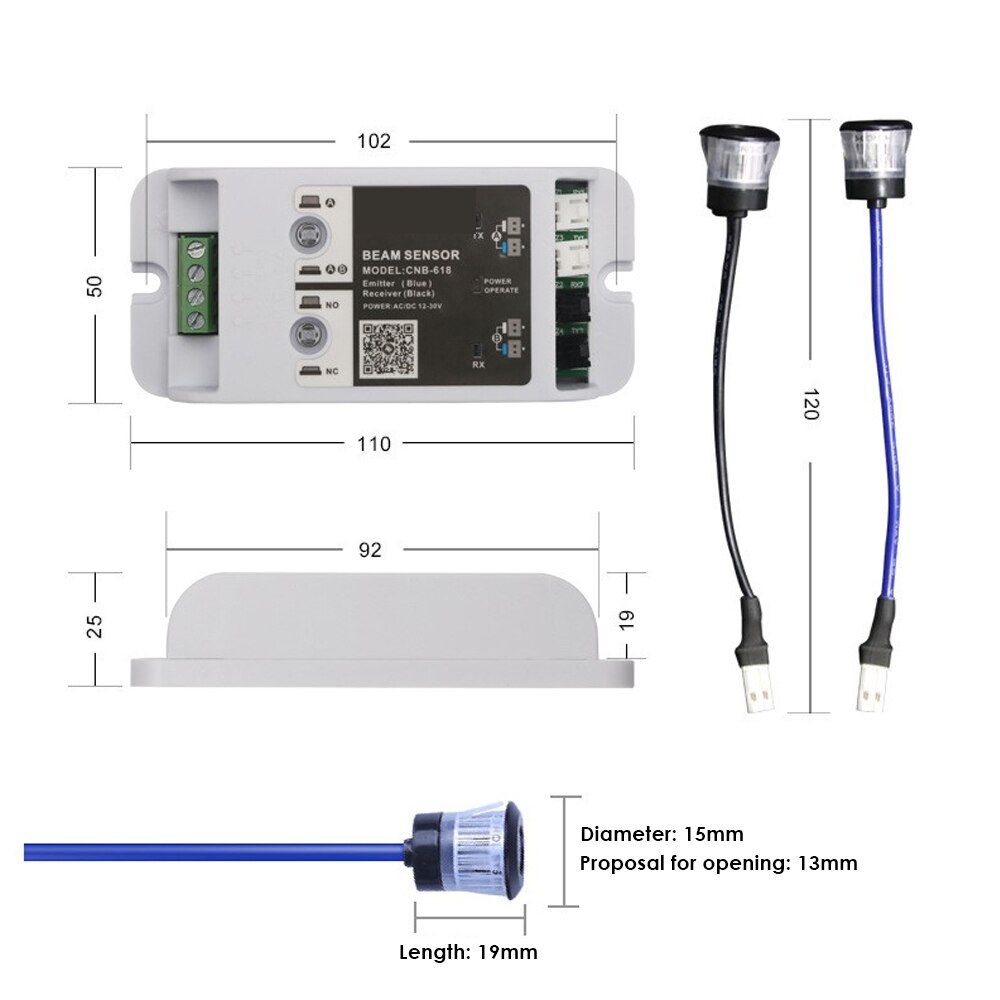 Lichtschranke Sensor 10m infrarot elektronische Sicherheit Licht automatische tür sicherheit strahl Sensor (Einzel/doppel Strahl)