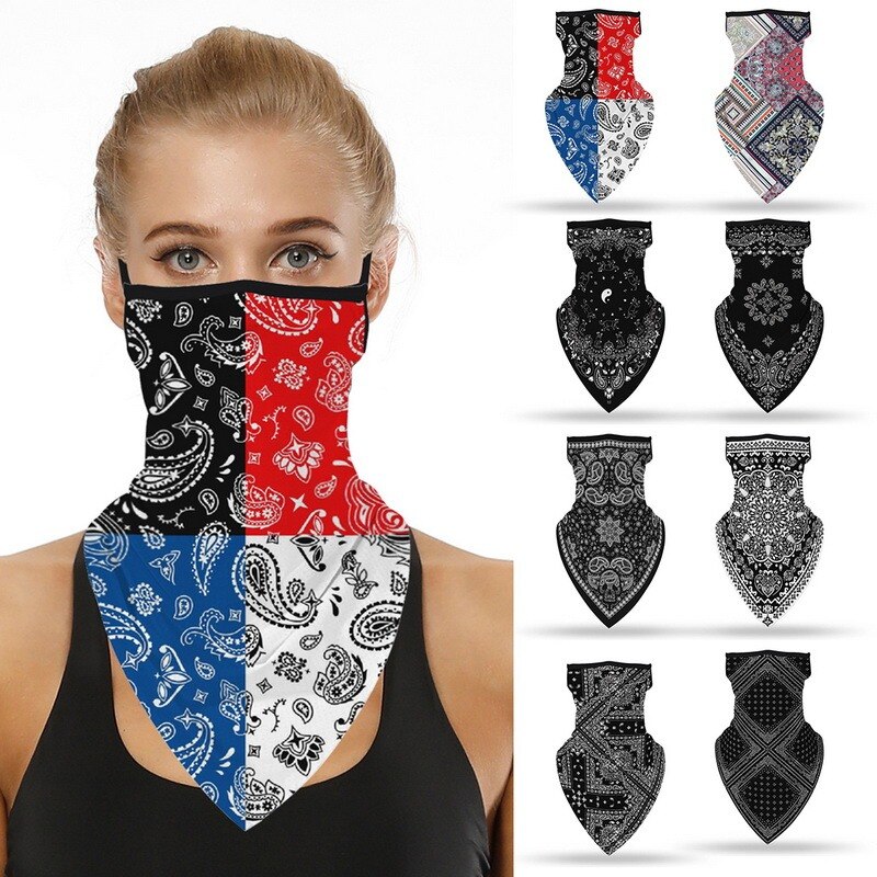 Fietsen Winddicht Bandana Sjaal Magic Multifunctionele Half Gezicht Masker Ademend Bivakmutsen Hals Driehoek Zonnebrandcrème Sjaal Hoed