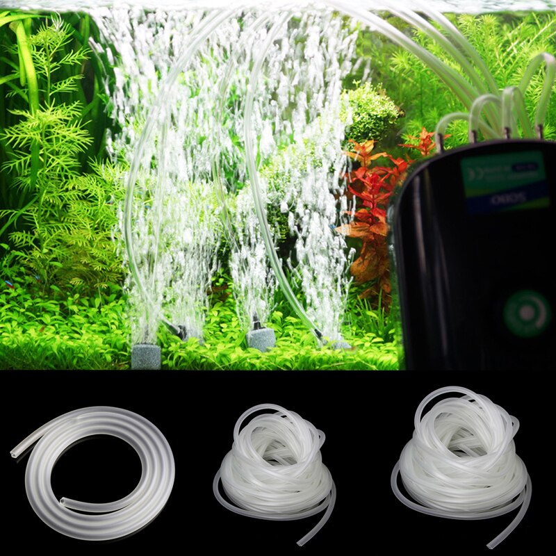 1/5/10M Clear Aquarium Siliconen Buis Luchtpomp Zuurstof Tubing Voor Fish Tank 4/6mm