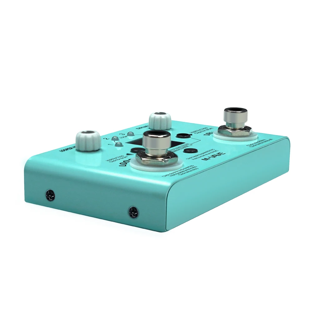 M-vave Lost Tempo V2 Drum Machines y Looper Pedal de efecto de guitarra incorporado 30 tambores 11 minutos de tiempo de recificación sintonizador de alta precisión
