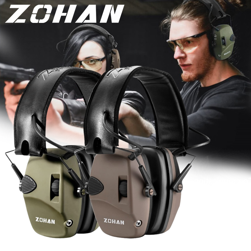 ZOHAN – casque antibruit électronique pour prise de vue, réduction Active du bruit, Protection auditive avec Amplification sonore 4X