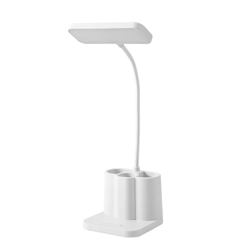 Lampada da tavolo a LED luce a 3 toni protezione per gli occhi luce notturna Desktop ricarica USB apprendimento dormitorio camera da letto comodino lettura notte Ligh: Default Title