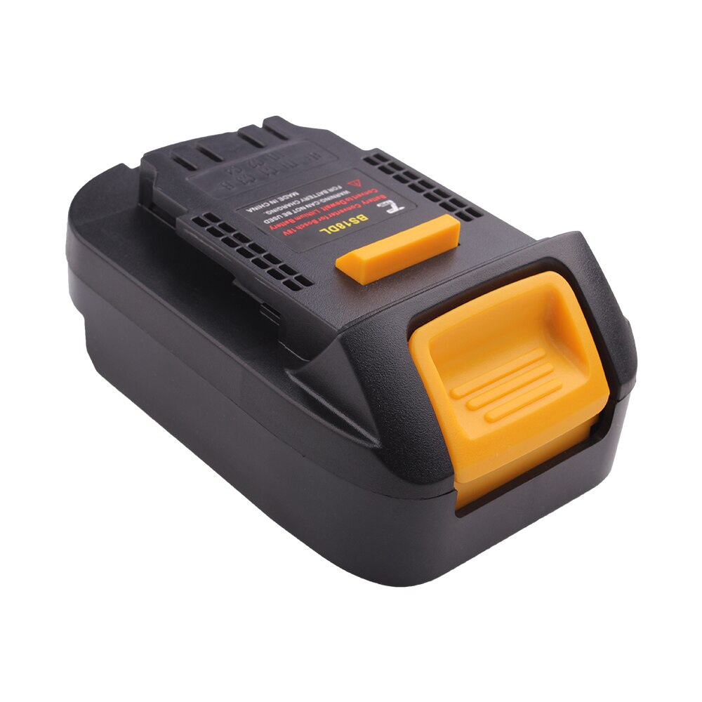 Bs18dl batteri adapter til bosch 18v batteri brug til dewalt 18v/20v li-ion batteri elværktøj 4- pin konverter