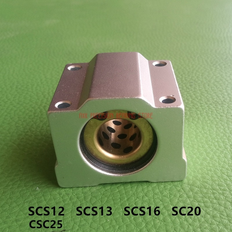 AXK Jdb Solid Embedded Graphite Self-lubricating Oil Bearing Copper Sheath Scs12 Scs13 Scs16 Scs20 Scs25 1pcs