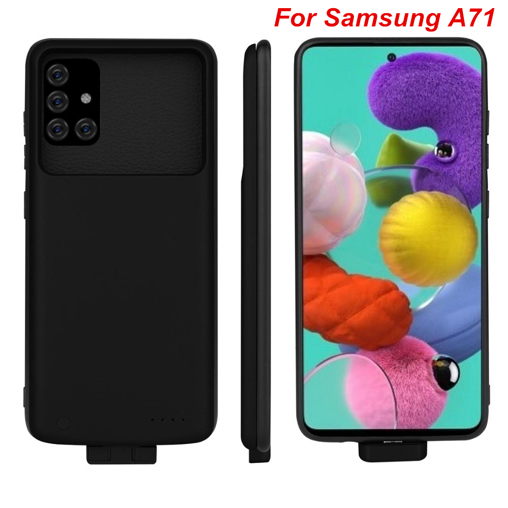 5000 Mah Voor Samsung Galaxy A71 Batterij Case En Power Bank Smart Voor Samsung Galaxy A71 Battery Charger Case