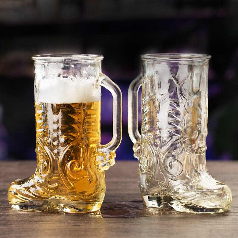 Fatöl mugg stövlar kopp med stor förtjockad juice glas bar ktv med personlighet glas öl mugg  lb030601