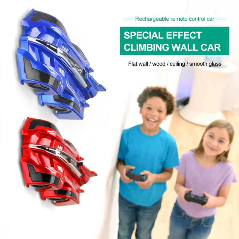 ! Anti Gravity Wall Climbing RC Car 360 Rotation Stunt Car Toys With LED Lights Remote Control RC Toy For Baby Kids Xmas