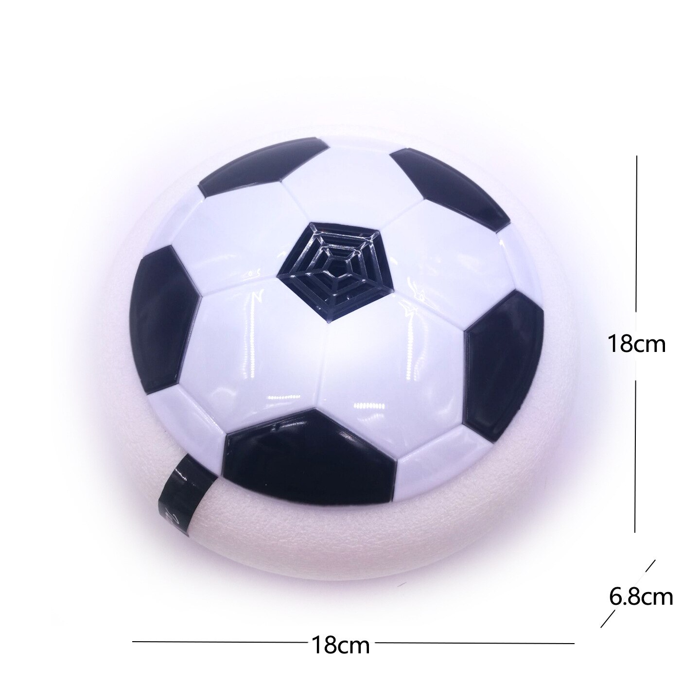 Zweven Voetbal Mini Speelgoed Bal Luchtkussen Opgeschort Knipperende Indoor Outdoor Sport Plezier Voetbal Educatief Spel Kinderen Speelgoed: 18cm with box