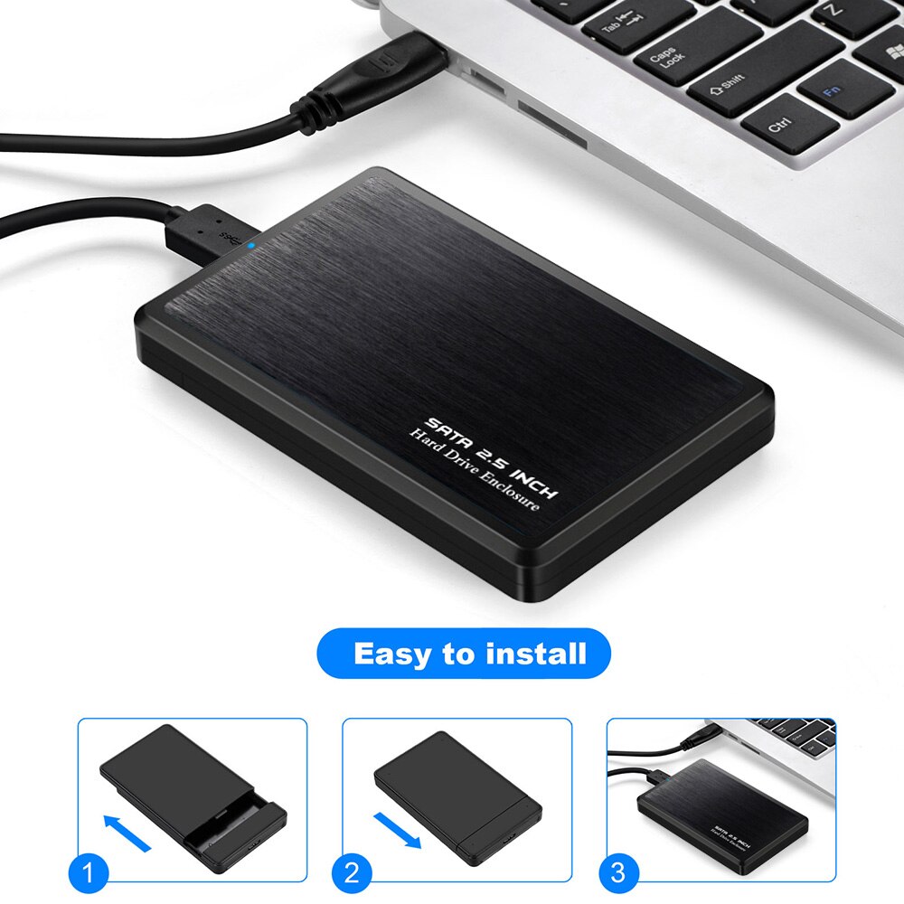 Usb gadgets usb 3.0 harddisk boks til 2.5 tommer hdd kabinet kabinet metal ekstern opbevaring boks harddisk disk bokse