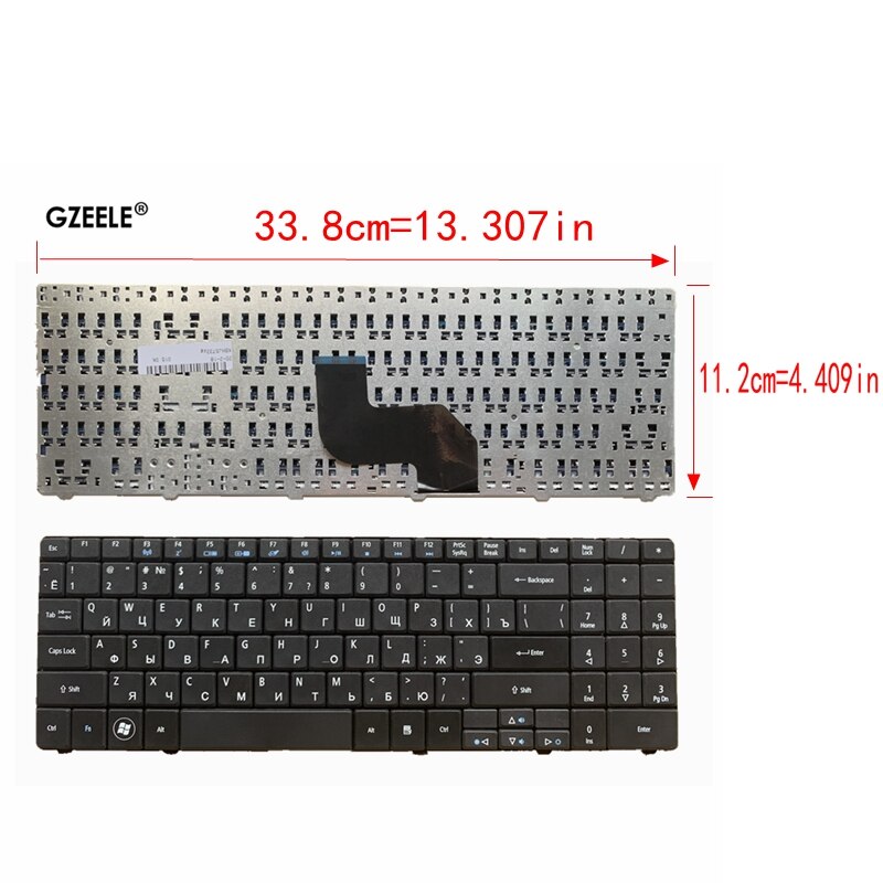 laptop keyboard for Acer Aspire 5516 5517 5332 5532 5534 5732 5732Z 5732ZG 7713 7715 MP-08G63SU-528 RU LAYOUT black