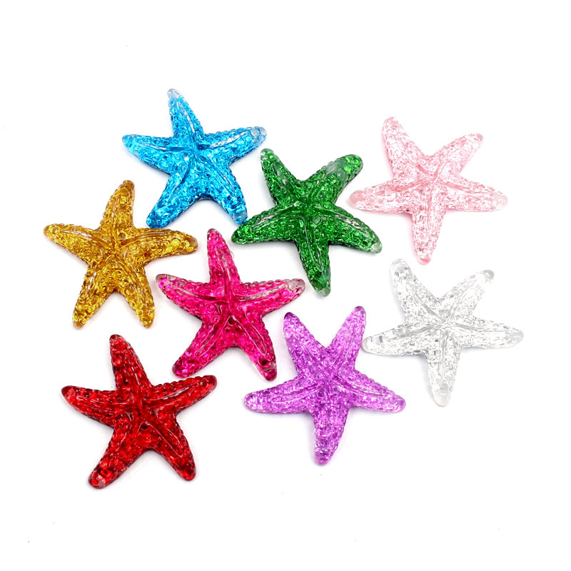50 Stück Mischharz-Blumen-Cabochons – 10x10mm, Flache Rückseite, Für Scrapbooking & DIY