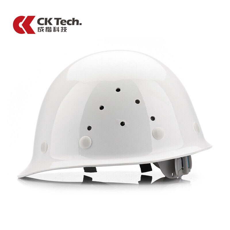 CK Tech. FRP Safety Helmet Construction Protective Helmets Work Cap Breathable Labor Engineering Impact Resistance Hard Hat