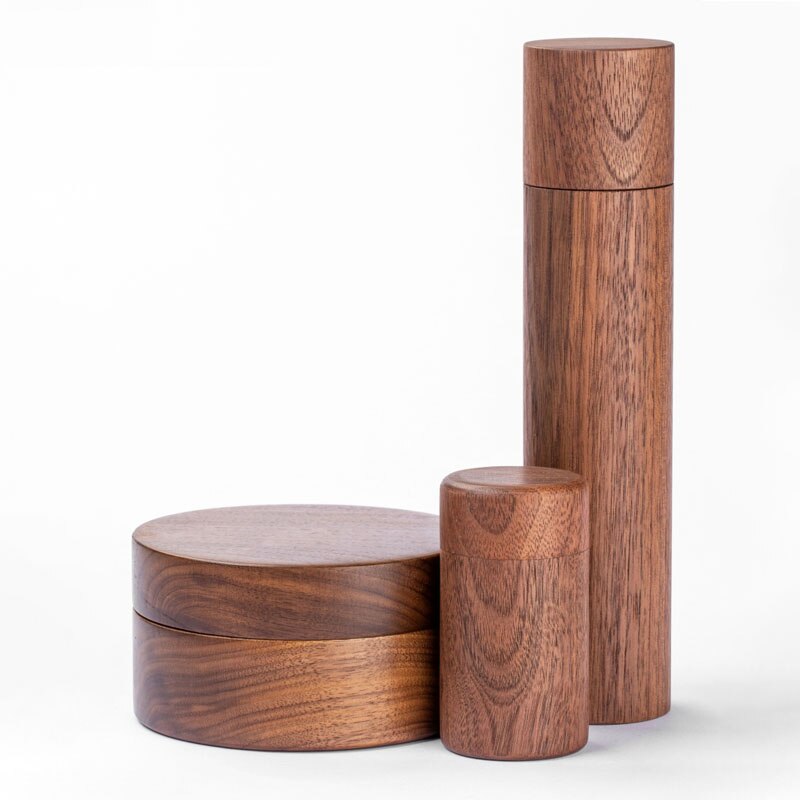 Porta stuzzicadenti in legno di noce nero creatività manuale camera da letto contenitore per gioielli soggiorno scatola di immagazzinaggio Desktop decorazione domestica