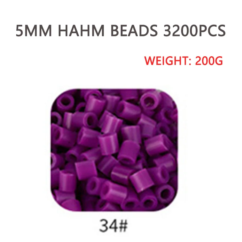 5MM Hama Beads 57 Colors For Choose Kids Education Diy Toys 100% Guarantee Perler Beads: Clear