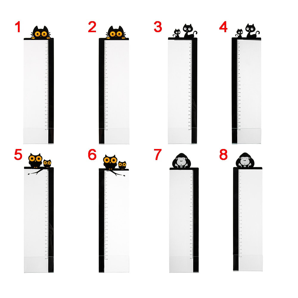 Cute Computer Monitor Message Board Notes Sticker Convenience Board With Ruler Cat Owl Orangutan Adhesive Acrylic Record Holder