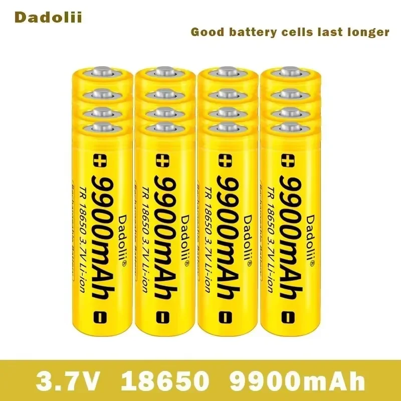 1-40pcs/Lot 18650 battery 3.7V 9900mAh rechargeable liion battery for Led flashlight Torch batery litio battery
