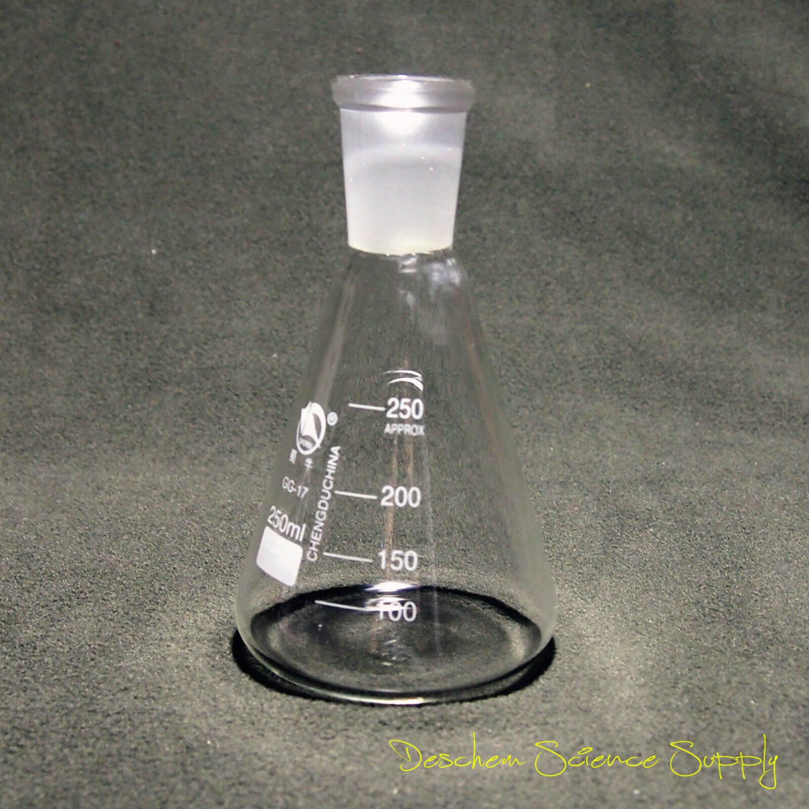 250 ml, 24/40, Glas Erlenmeyer, Chemie Conische Fles, Laboratorium Glaswerk