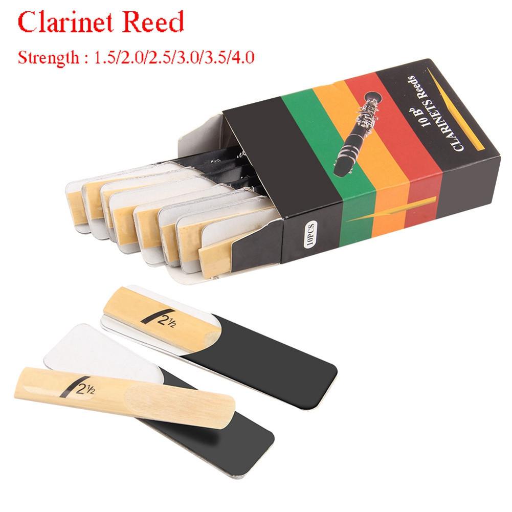 10 stuks klarinetrietset bb-toon klarinetrieten sterkte 1.5/2.0/2.5/3.0/3.5/4.0 blaasinstrument klarinetrietaccessoires