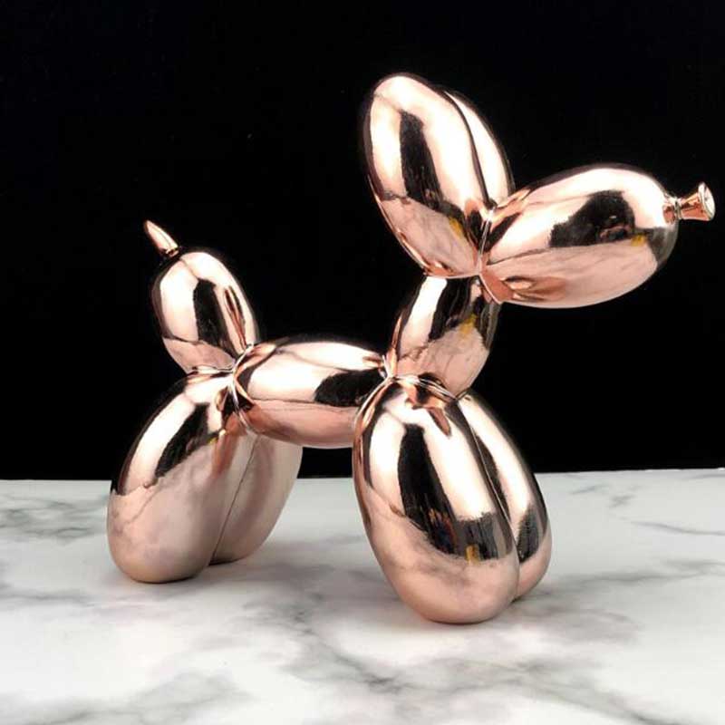 Ballon Hond Standbeeld Hars Decoratie Moderne Mode Standbeeld Home Decoratie Accessorie Dier Standbeeld Hars Abstracte Standbeeld
