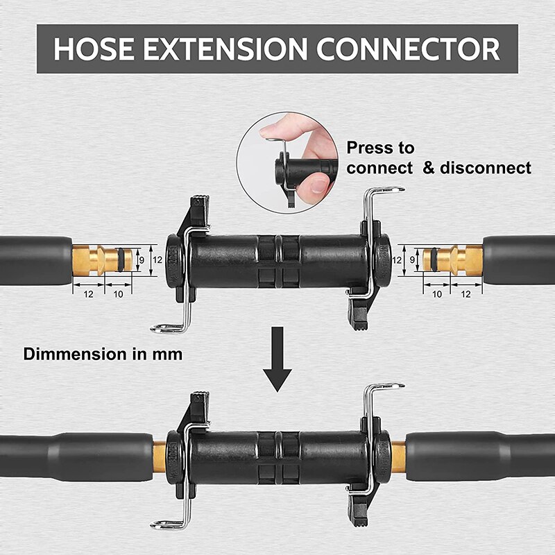 ROUE Hose Extension Connector For karcher accessories ​K2 K3 K4 K5K7 High Pressure Washer Water Cleaning Hose high pressure hose