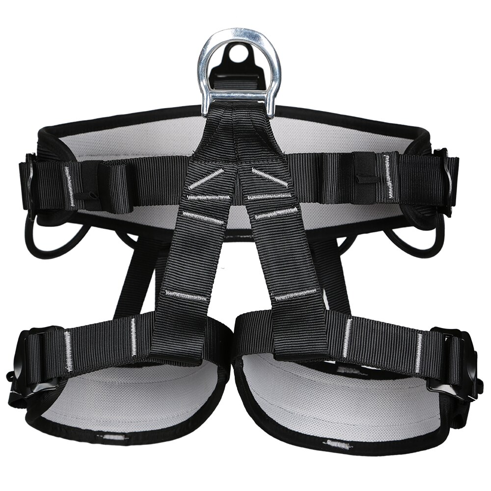 Pro Safety Harness Mountaineering Rock Tree Climbing Rappelling Equip Gear