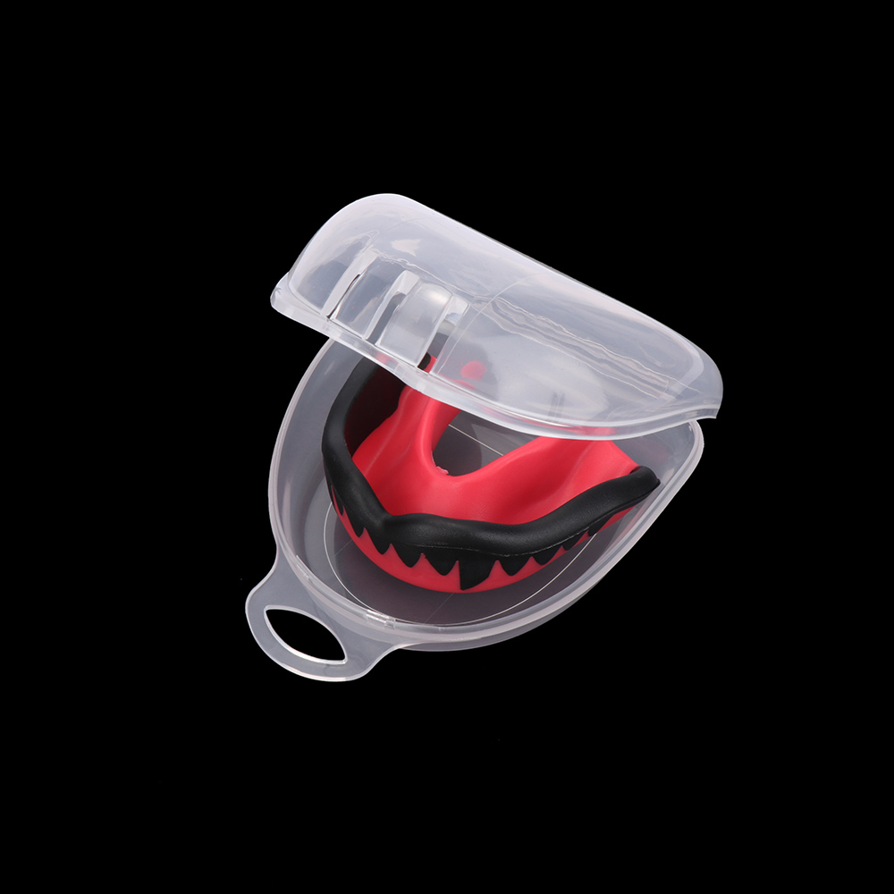 1Pcs Mond Protector Gebitsbeschermer Tanden Protect Shield Muay Thai Boksen Rugby Vechten Sport Tanden Guard Orthodontische Retainer: red