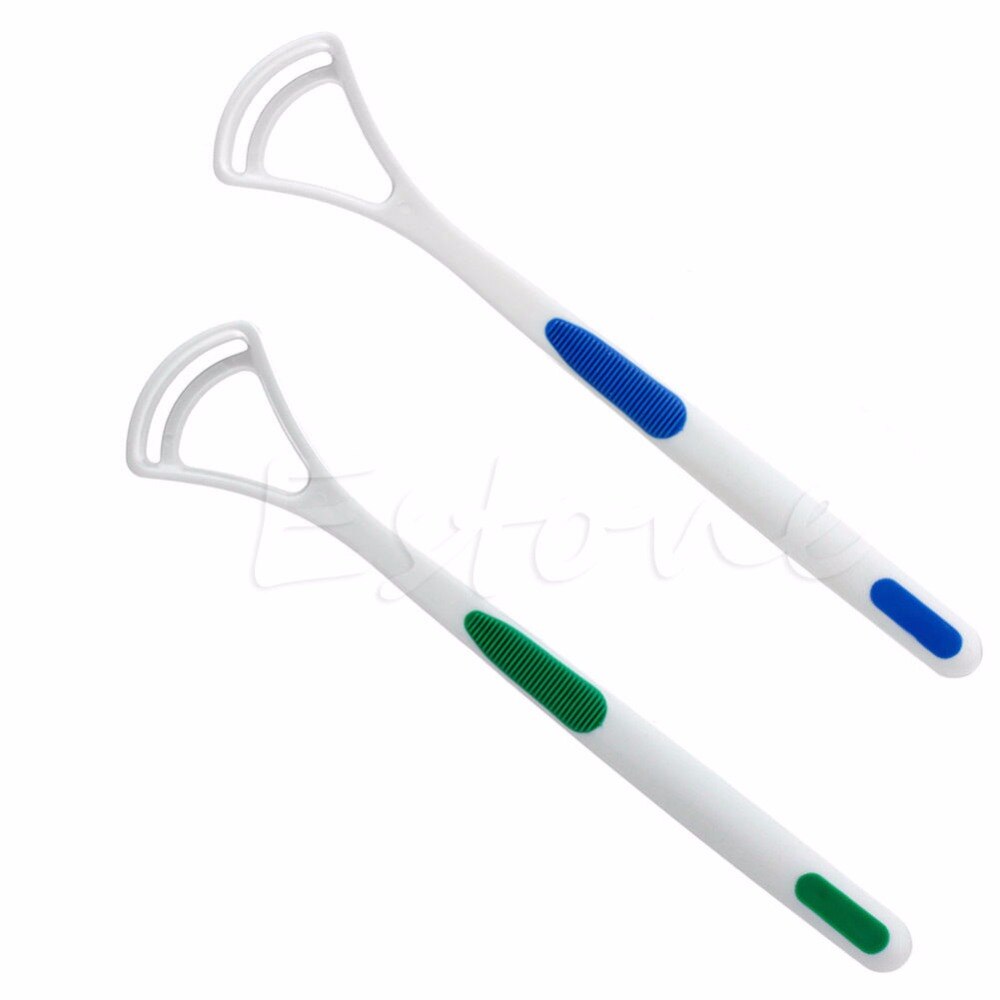 2 stuks Dental Care Weg Schoon Slechte Adem Oral Tongreiniger Borstel Schraper Handvat