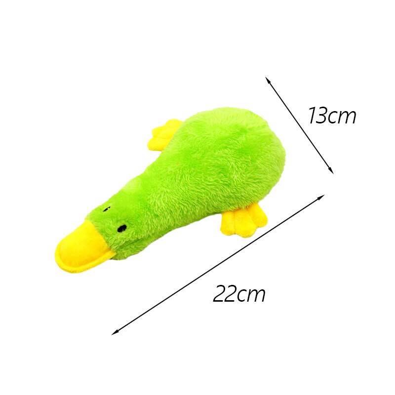 Teeth Cleaning Pet Dog Chew Toys for Small Medium Dogs French Bulldog Pug Squeaky Puppy Cat Plush Toy masoctas Shop Accessorios: Green Duckling