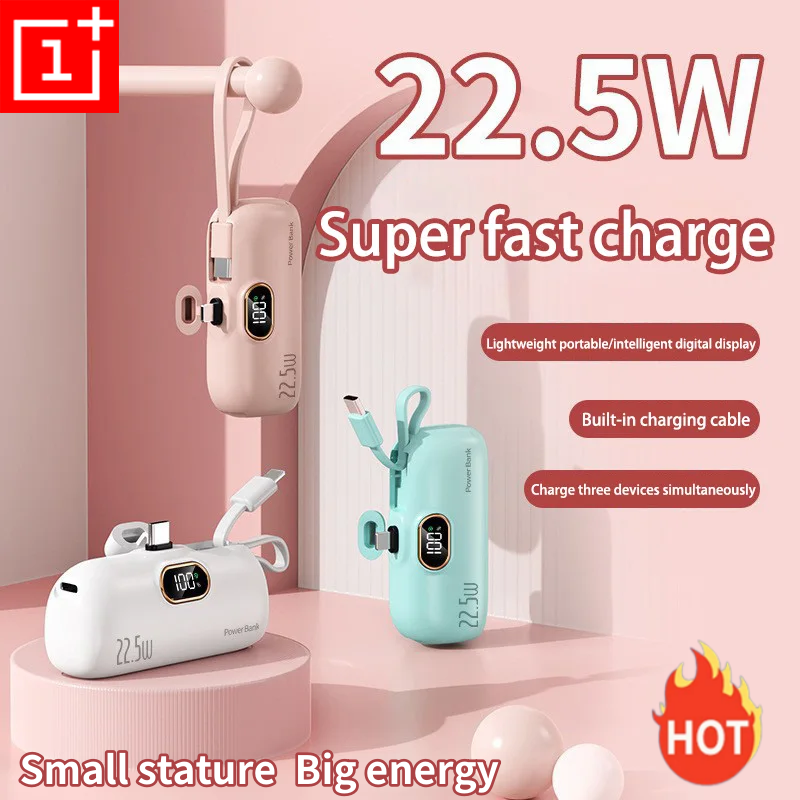 Oneplus mini conveniente banco de potência móvel 30000mah carregamento rápido portátil adequado para iphone samsung xiaomi bateria externa