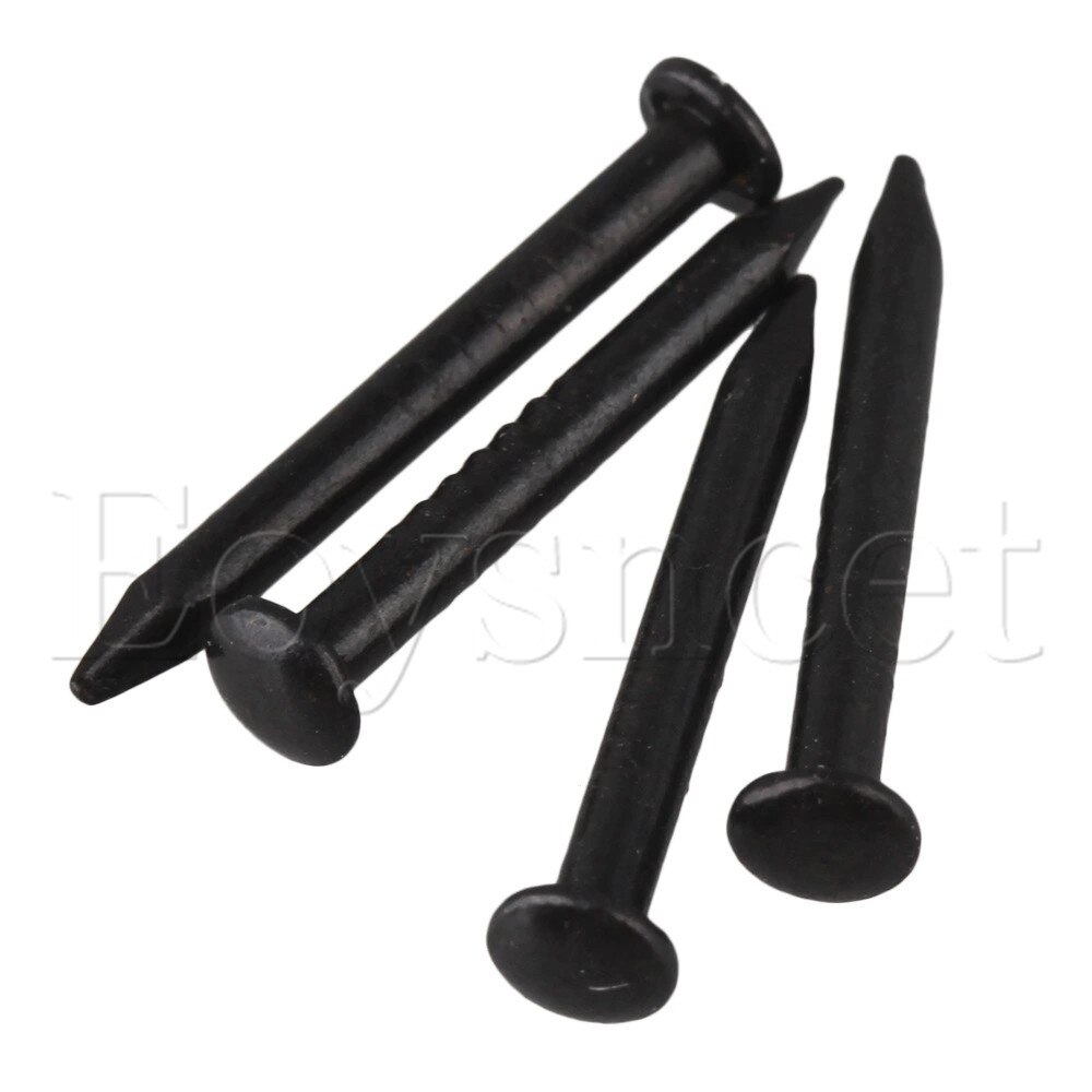 15 x 1.5mm antikk ren kobberskrue med spylehodepakke  of 50 svart