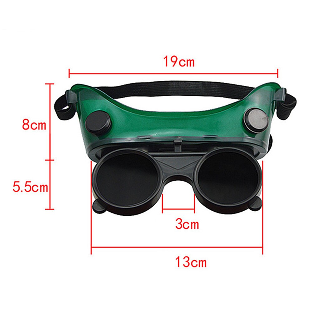Flip-Up Double-Layer Welding Safety Protective Goggles Glasses Protective Glasses Fits For Cutting Grinding Welding