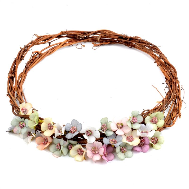 200PCS Mini 2cm Multicolor Daisy Flower Heads Mini Silk Cheap Artificial Flowers for Wreath Scrapbooking Home Wedding Decoration