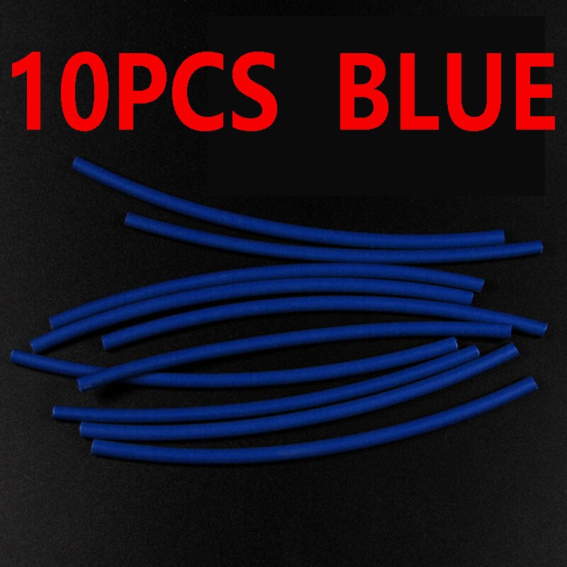 10pcs Carp Fishing Accessories Silicone Rig Tube Heat Shrink Tubes Tubing Heating Shrink Tubing for Carp Chod Rig Fishing Tackle: 10pcs Blue