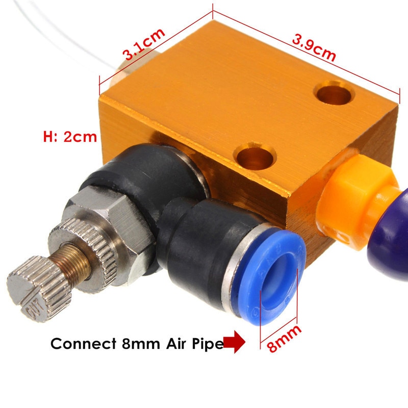 Système de pulvérisation de lubrification de brouillard de liquide de refroidissement de brume pour le tuyau d'air de 8mm CNC foret de moulin de tour