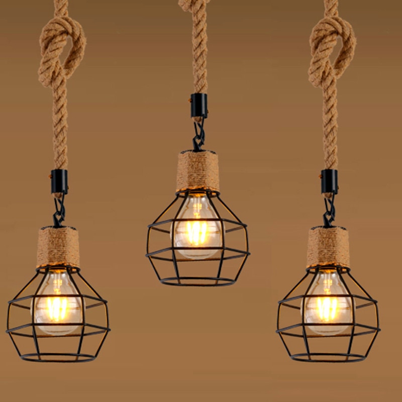1 Stuk Hanglamp Lampenkap Loft Opknoping Licht Voor Restaurant Thuis Woonkamer Decoratie